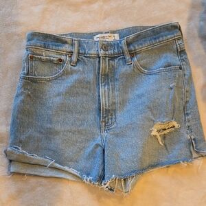 Abercrombie & Fitch Light Blue Jean Shorts